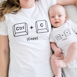 Copy Paste Matching Shirt Set – Father and Baby Gift image 3
