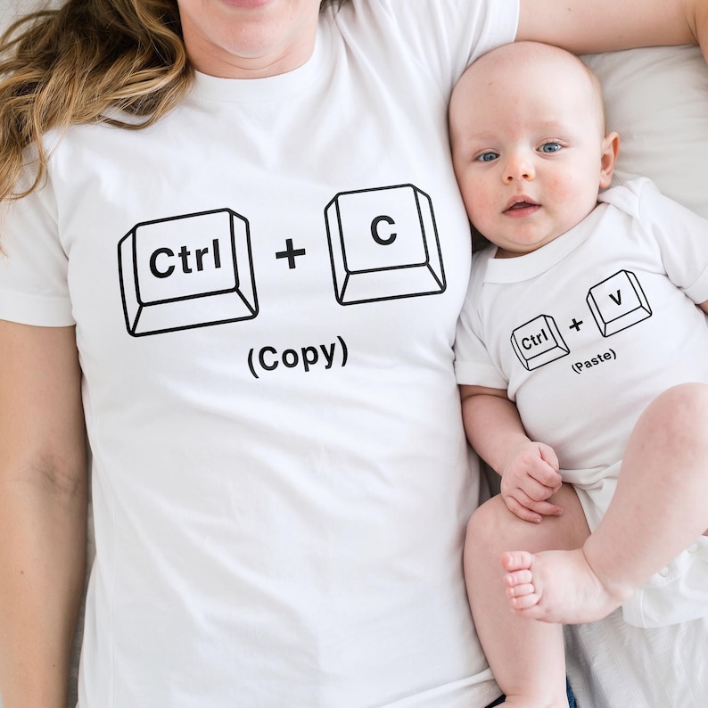 Copy Paste Matching Shirt Set – Father and Baby Gift image 3