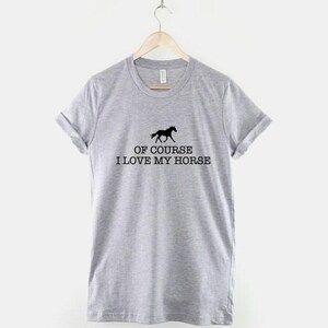Girls Horse T-Shirt Equestrian Gift, Soft Cotton Print (Unisex XS-6XL, Durable Ring Spun Fabric) image 2
