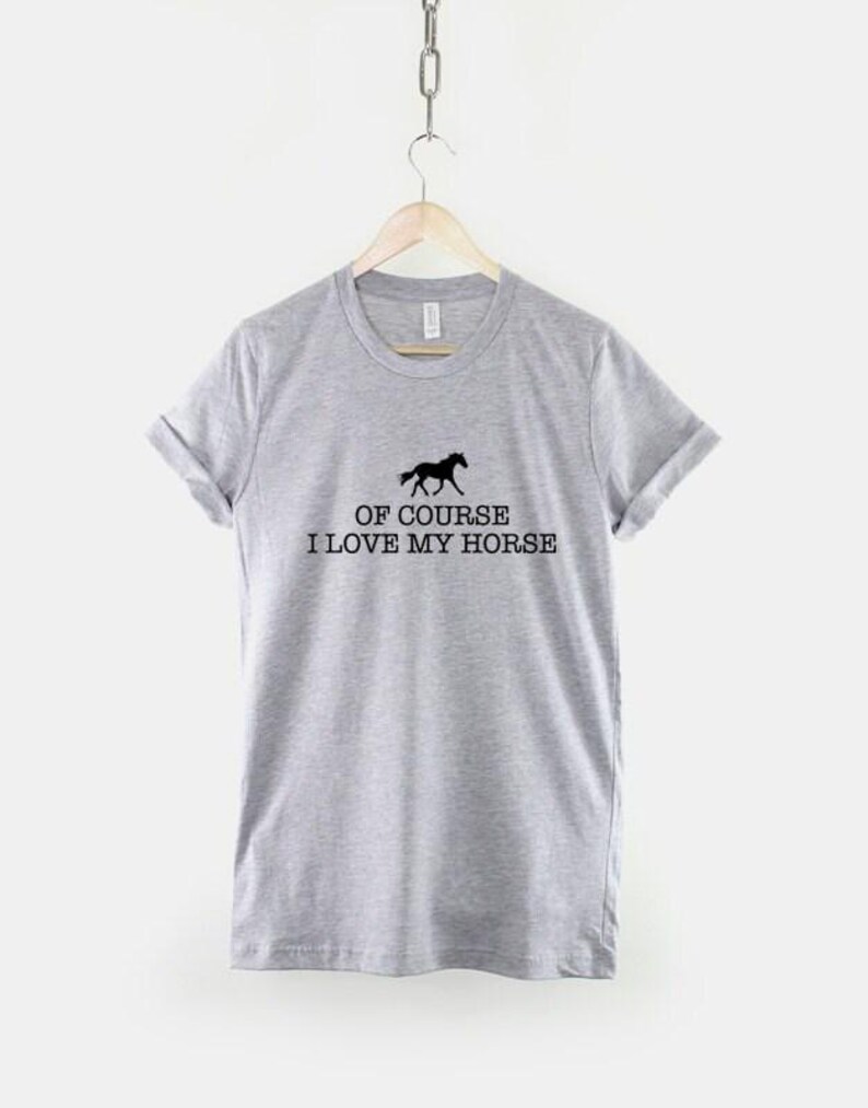 Girls Horse T-Shirt Equestrian Gift, Soft Cotton Print (Unisex XS-6XL, Durable Ring Spun Fabric) image 2