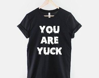 パステルゴスシャツ、You Are YuckグラフィックTシャツ、グランジゴスTシャツ、キュートなゴシック美学シャツ、オルタナティブゴス服
