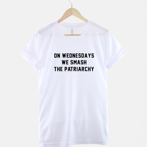 Feministisch shirt - Girl Power Tee Smash The Patriarchy-slogan, empowermentbericht, pasvorm uniseks, zacht katoen afbeelding 3