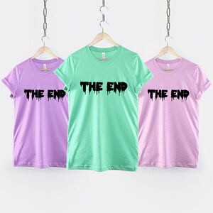 Pastel Goth T-Shirt - Soft Cotton, The End Graphic Design image 4