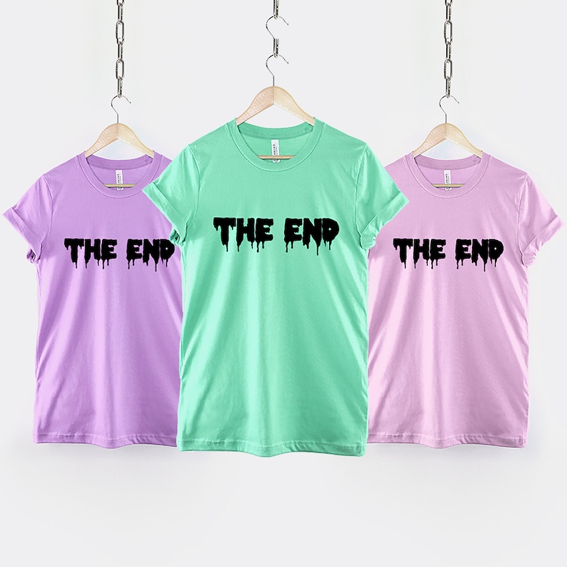 Pastel Goth T-Shirt - Soft Cotton, The End Graphic Design image 4