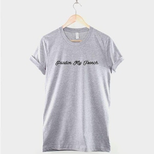Pardon My French Bulldog Shirt: Humorous Frenchie Graphic Tee, Cotton image 2