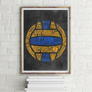 WATER POLO Gifts - PERSONALIZED Water Polo Team Gift - Water Polo Decoration - Water Polo Coach Gift - Water Polo Wall Art - Artwork Decor