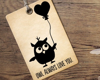 Valentines SVG - Owl Always Love You Svg - Cutting Files - Valentines Day SVG - Love Svg - DIY Valentines Day Card - Owl Svg - Heart Svg