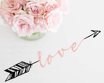 Arrow SVG - Valentines SVG - Love SVG - Valentines Day Svg - Wedding Svg - Cut File - Svg Files for Silhouette - Cricut - Wine Glass Decal