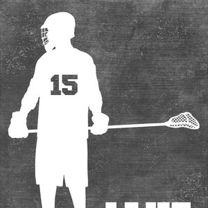 LACROSSE Gifts PERSONALIZED Lacrosse Artwork Printed or Printable ...