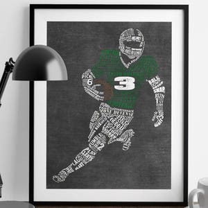 FOOTBALL Team Gift - Personalized Football Coach Gift - Football Gift -Football Award Football Decor End Of Season Gift Football Wall Decor
