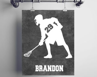 Personalized LACROSSE Gift - Lacrosse Decor - Lacrosse Coach Gift -  Lacrosse Wall Art - Lacrosse Wall Decor - Lacrosse End of Season Gift