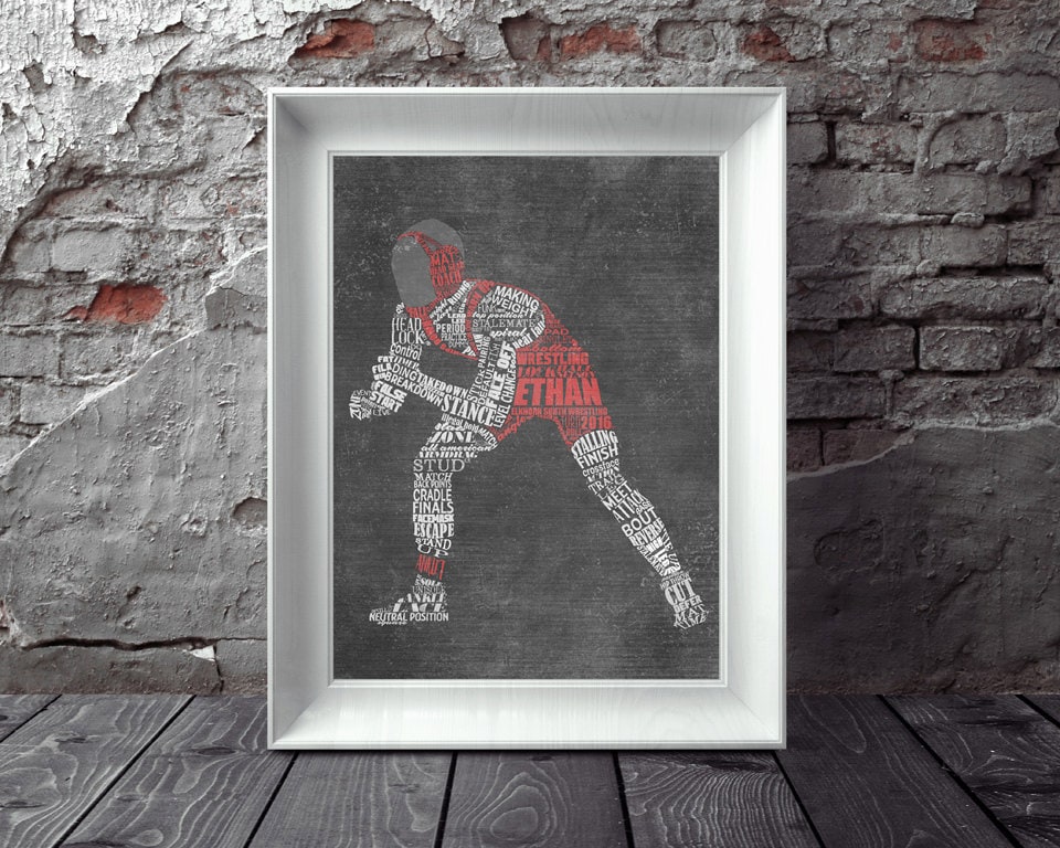 WRESTLING Gifts PERSONALIZED Wrestling Coach Gift Printed or Etsy