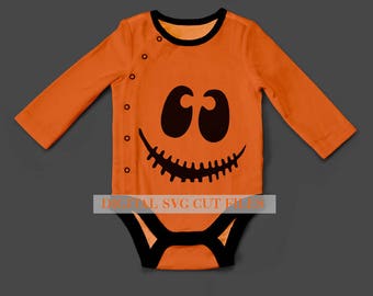 Little Jack O Lantern SVG Cutting File SVG files for Silhouette Cameo Halloween SVG Baby Halloween Costume Halloween Costume Infant Girl Boy