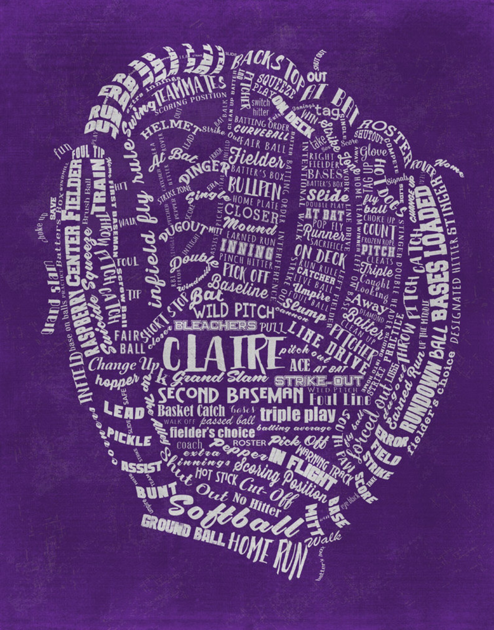 SOFTBALL Gifts BASEBALL Gifts PERSONALIZED Baseball Mitt Etsy