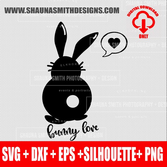 Download Bunny Svg Bunny Love Svg Valentines Day Svg Easter Svg Etsy