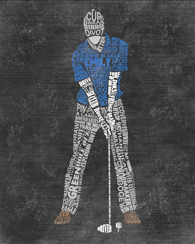 Personalized Golfing Word Art