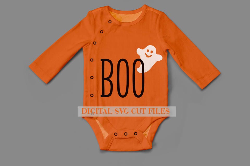 Download Boo SVG Ghost Svg for Baby Onesie Halloween Svg Baby ...