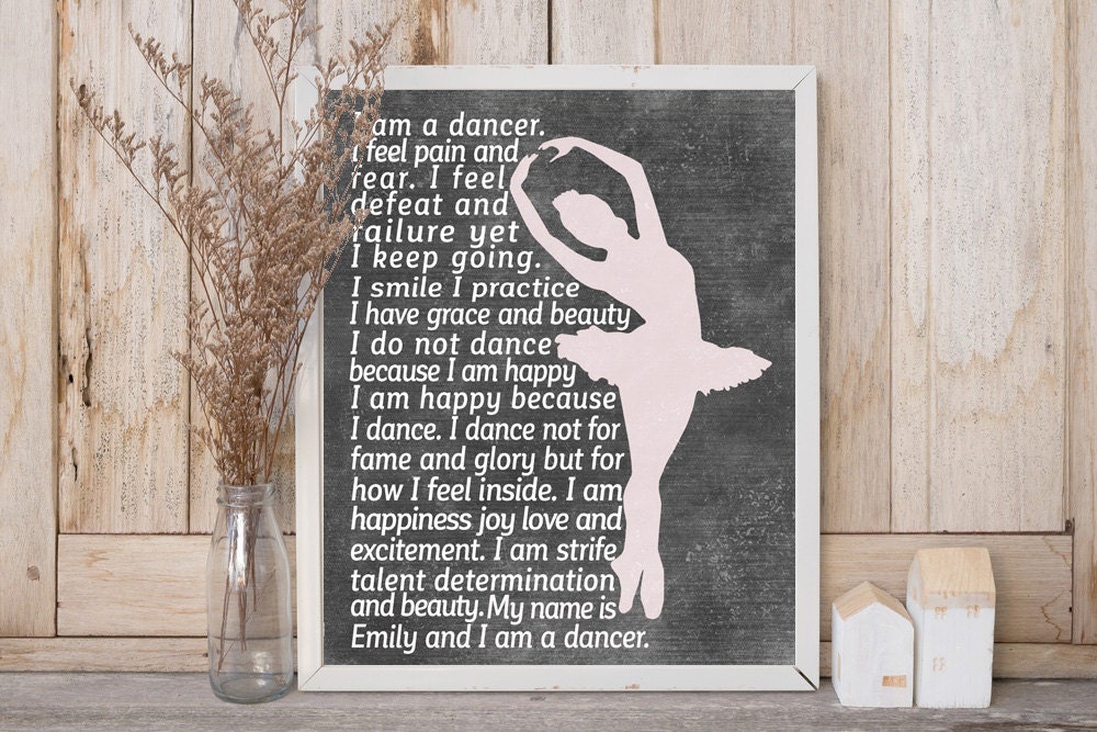 DANCE TEACHER Gifts - Personalized Dance Gift - Dancer Gift - Ballet Teacher Gift - Ballet Gifts - Modern Dance Art - Dance Team Gifts