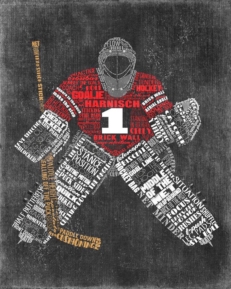 HOCKEY GOALIE Gift Personalized Hockey Mom Hockey Coach Etsy