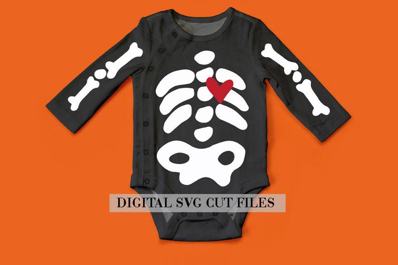 Download Sweet Skeleton SVG for Baby Onesie Kid's or Adult | Etsy