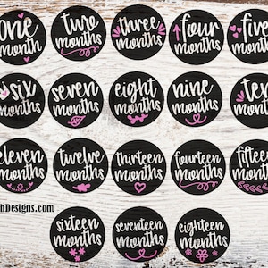 Bebé mes hito SVG - bebé mes manta SVG - bebé mes pegatinas - bebé mes Svg - bebé foto Prop Svg - diseños de circuito de silueta