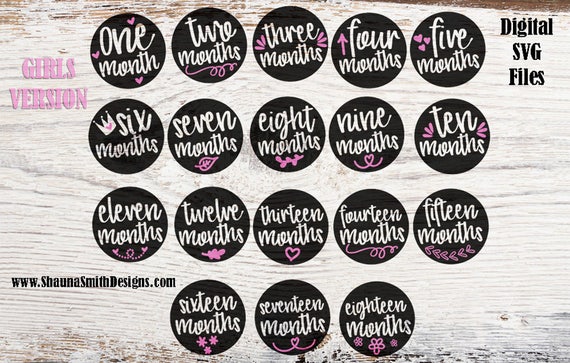 Download Baby Month Milestone Svg Baby Month Blanket Svg Baby Month Etsy
