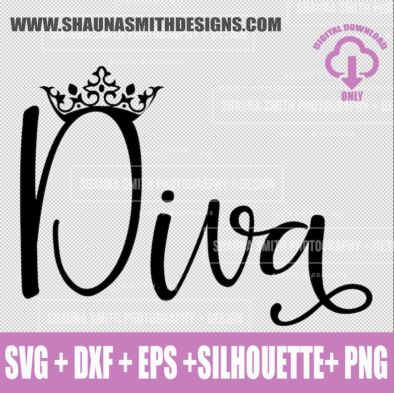 Download Diva SVG Wine Glass SVG Princess SVG Crown Svg | Etsy