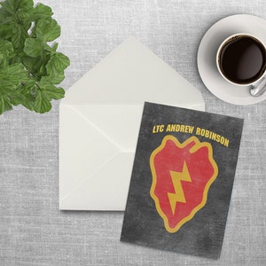 Military Retirement Gift - 25th Infantry Division Artwork - US Army Retirement Gift - Army Gifts - Army Wife - Army Mom - US Army Artwork image 2