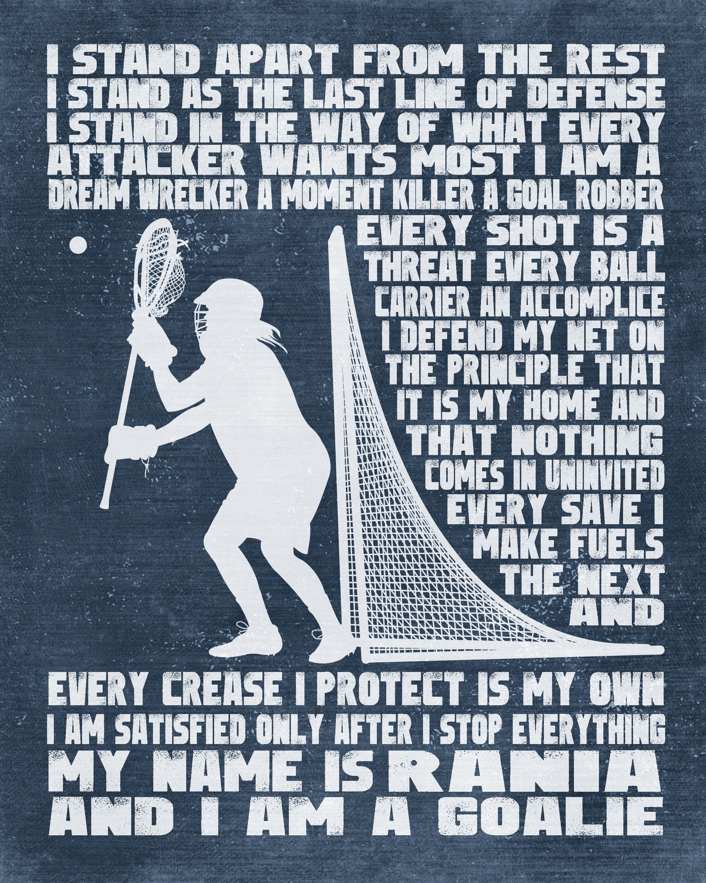 LACROSSE GOALIE Gift - Personalized Lacrosse Gift - Lacrosse Mom - Lacrosse  Coach Gift - Goalie Gift - Lacrosse Goalie Wall Decor Lax Goalie - Etsy, image size:2400x3000