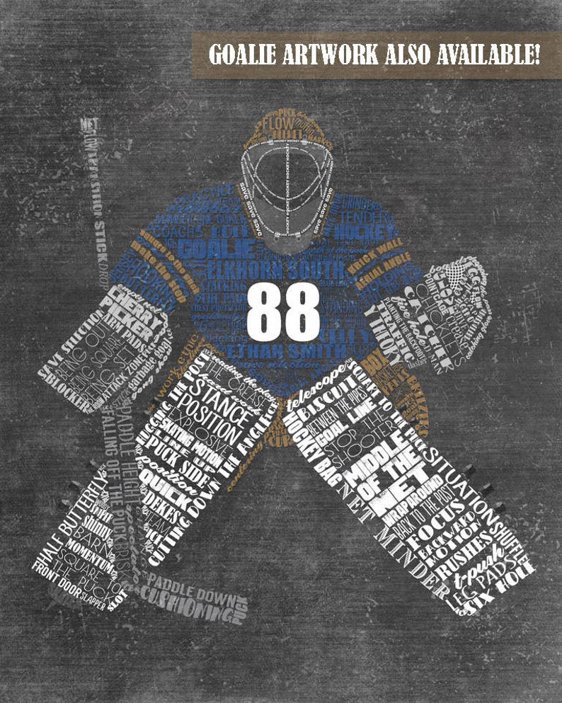 PERSONALIZED HOCKEY Gifts Hockey Coach Gift Hockey Wall Art Etsy Canada