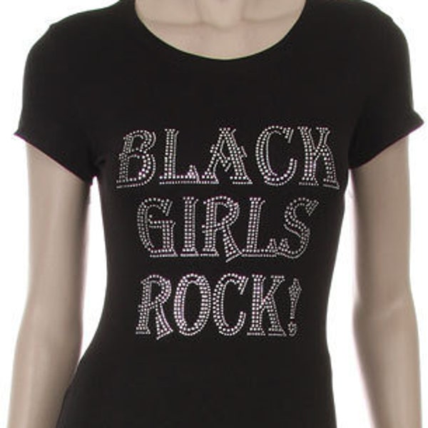 Black Girls Rock! Rhinestone Crew Neck Shirt