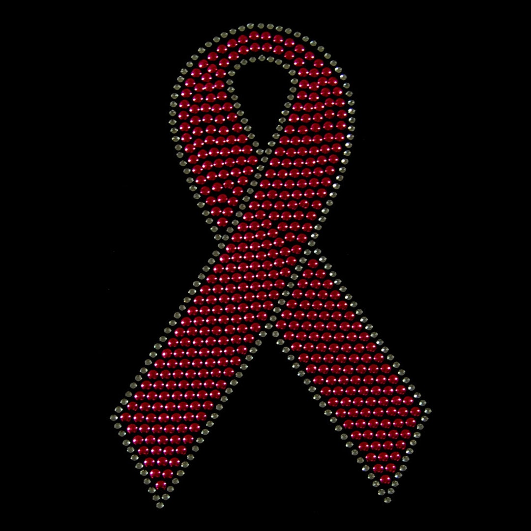 Cancer Ribbon Rhinestone Pink Ribbon-breast Cancer Awareness Rhinestone Iron on Hotfix ...