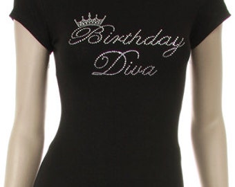 Download Birthday Diva and Diva's Entourage T Shirt Designs SVG