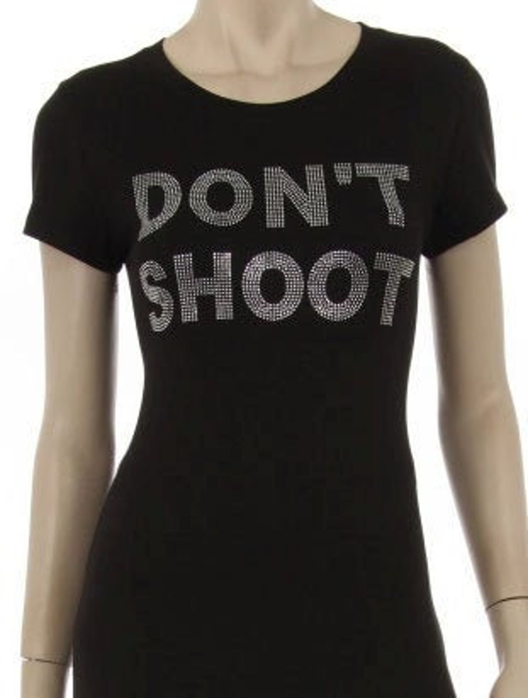 Don't Shoot & Hands up Rhinestone Iron on Shirt - Etsy