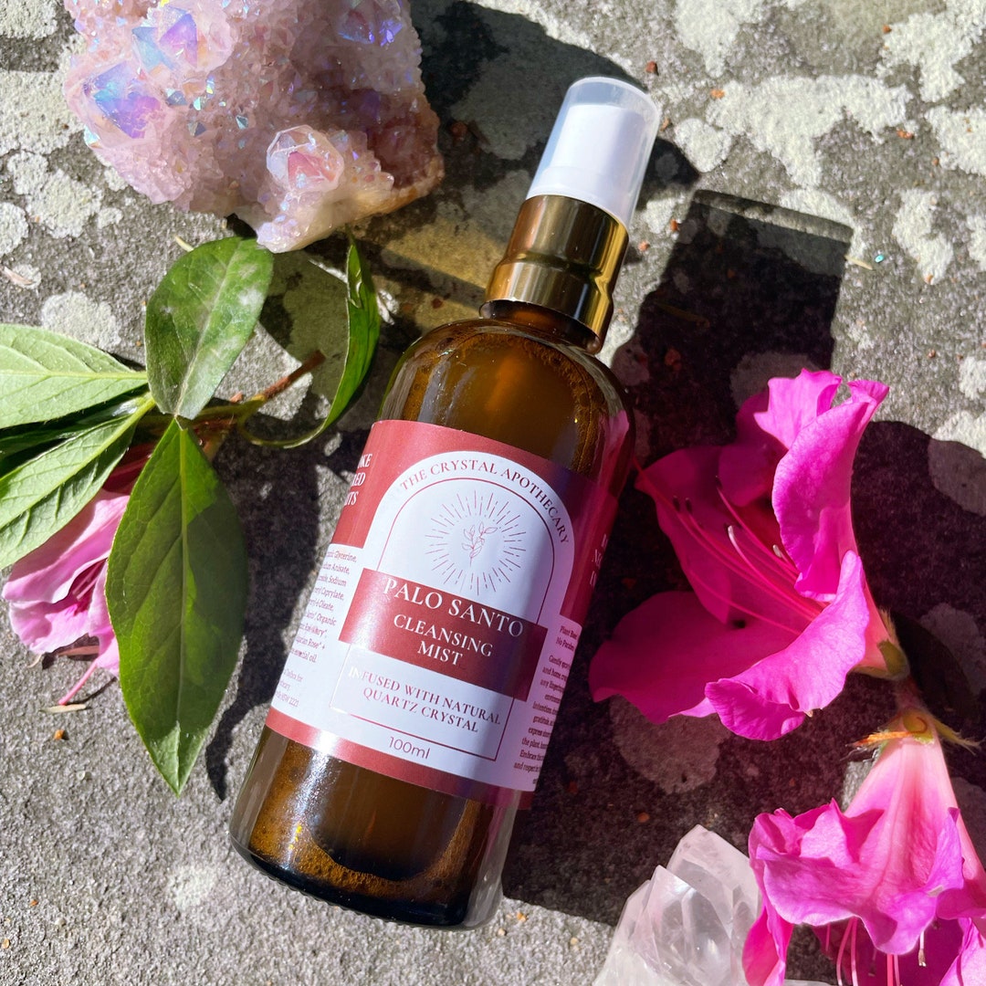 Palo Santo Cleansing Spray Mist Grounding Smoke Free Cleaning Crystal Smudge Energetic Etsy