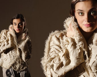 Women’s Jacket - Linen Clothing Style - Blazer for Women - Chic Women's Outerwear - Linen Fashion - Tailored Blazer - Stylish Blazer for Her