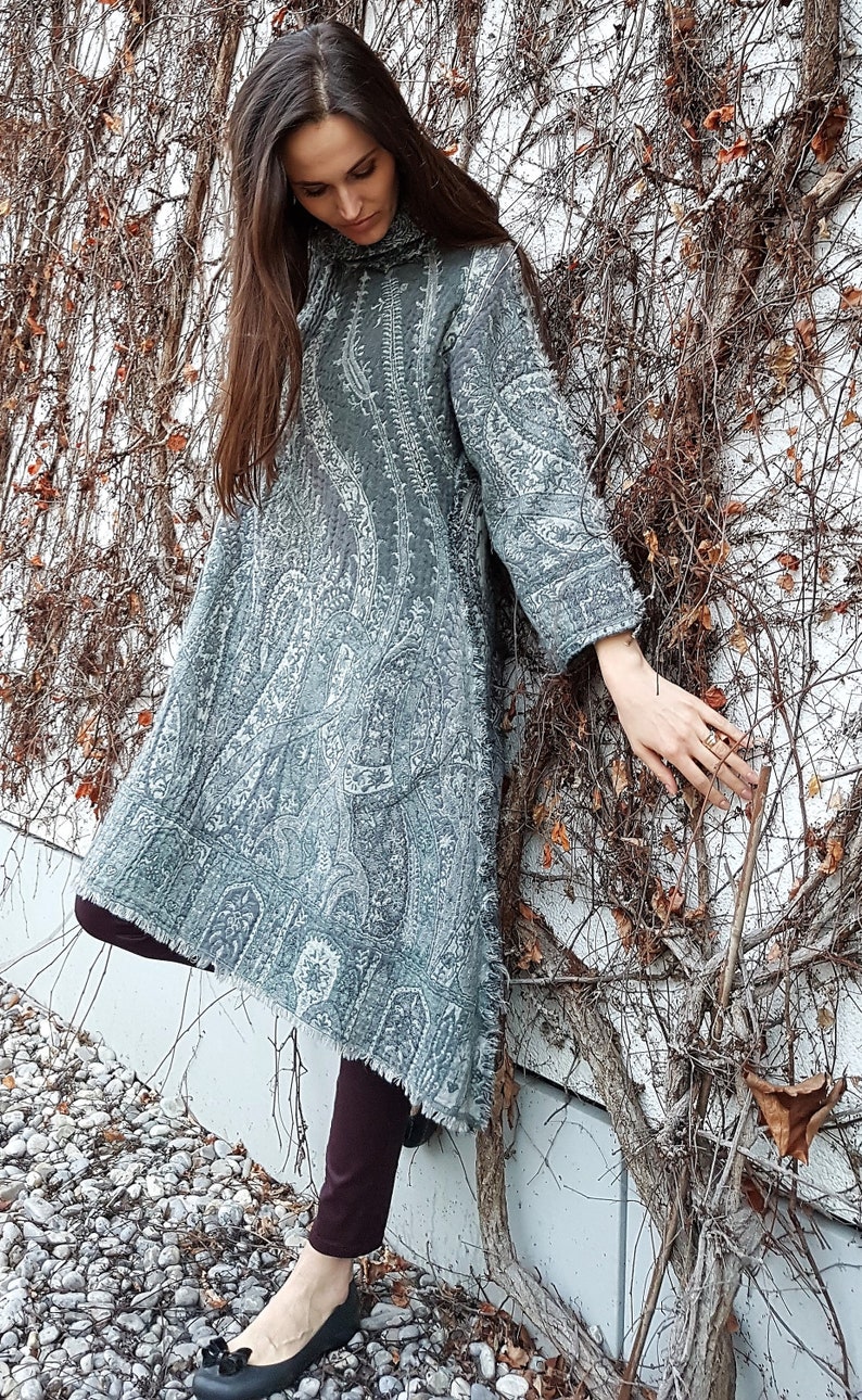 Long Sleeve Dress / Unique Dress / Reversible Dress / Women Etsy