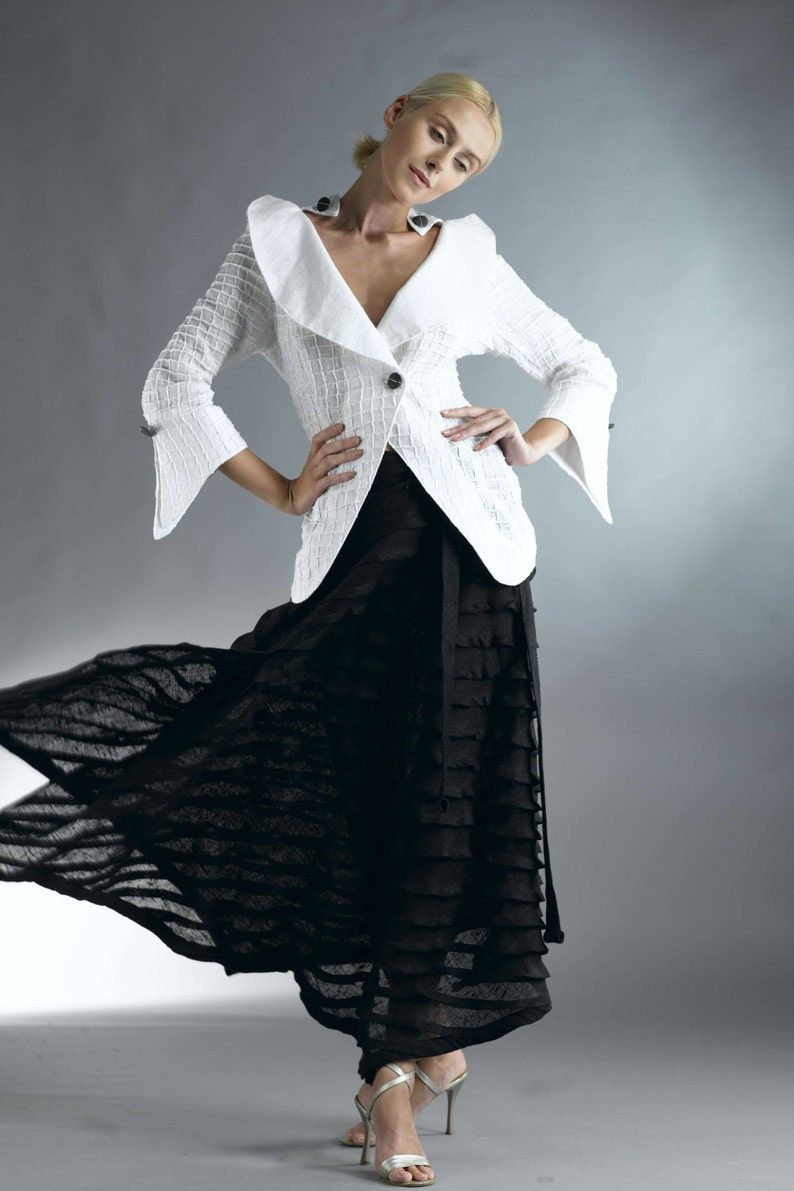 Long Flowy Skirt / Linen Clothing for Women / Long Skirt for Etsy