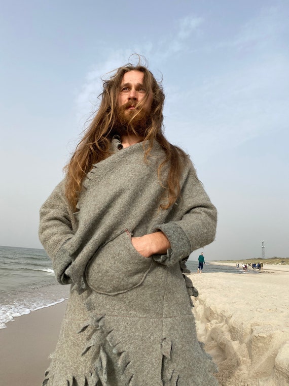 Unisex Viking Coat Jacket Men s Women s Clothing Felt Jacket for Men Unique Contemporary Designer Aiste Anaite