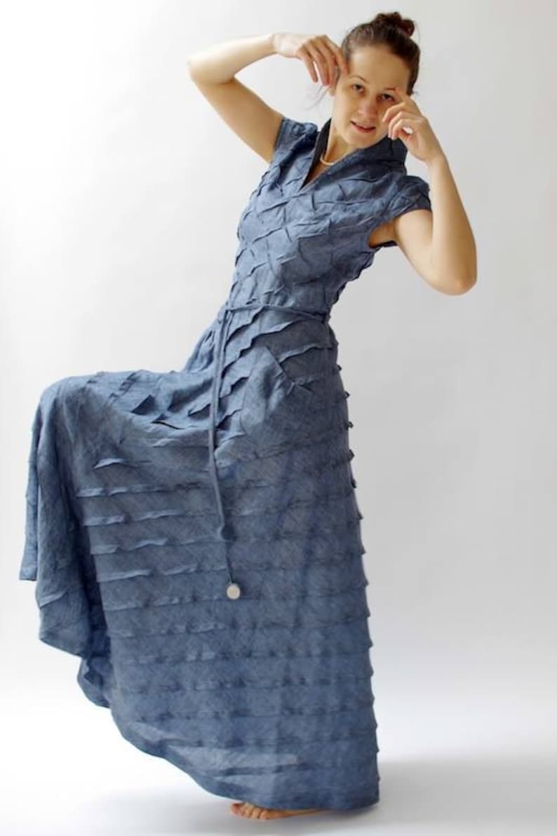 Unique Dress for Women / Linen Dress / Elegant Dresses / Beach Etsy