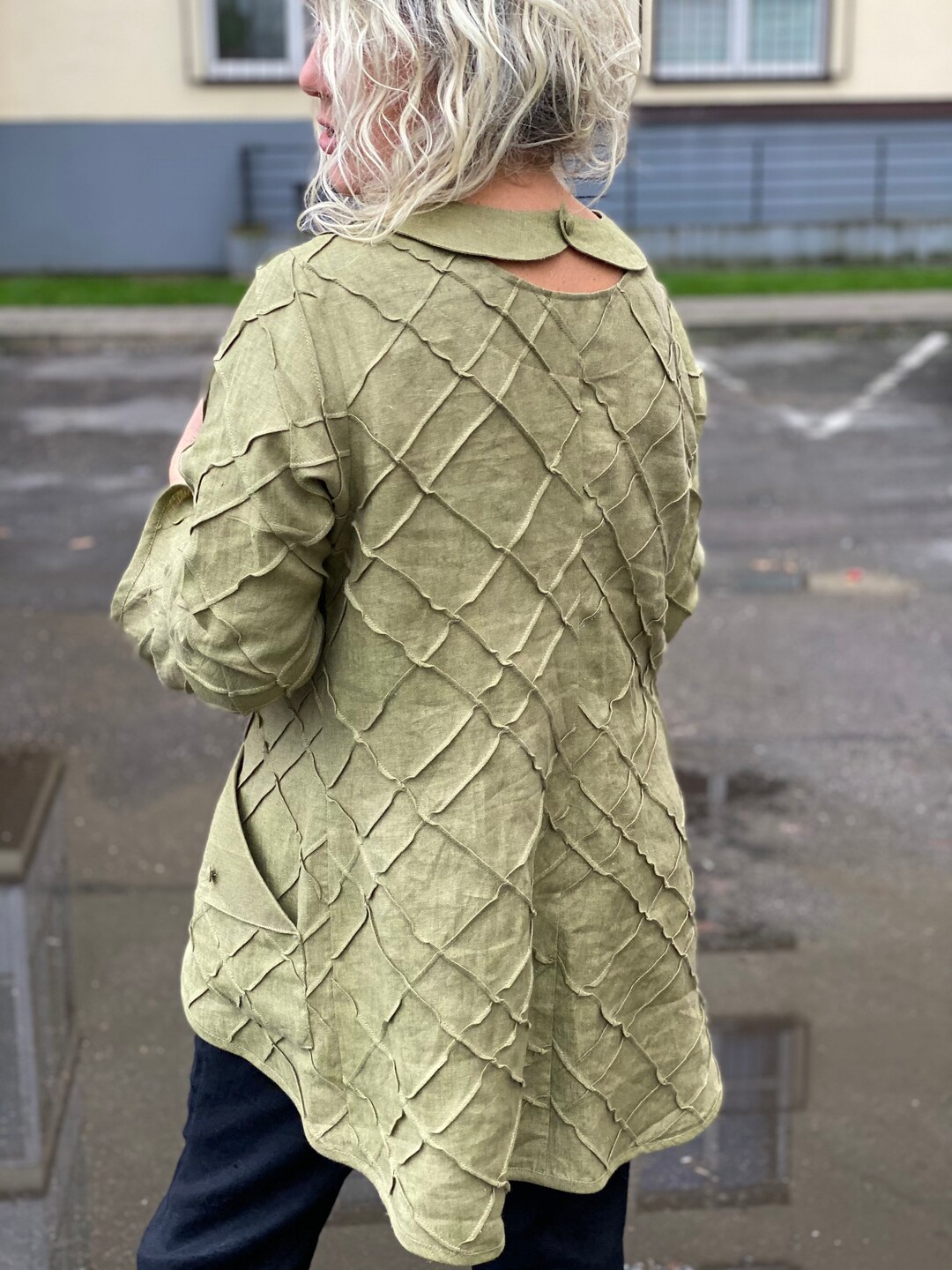 美品TODAYFUL Dobby Linen Jacket/38 Suzy Linen Jacket – Mas Bueno Boutique Apparel & Accessories