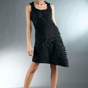 Little Black Dress / Linen Dress / Black Short Dress / Black Sleeveless Dress for Women / Black Cocktail Dress / Black Knee Lenght Dress