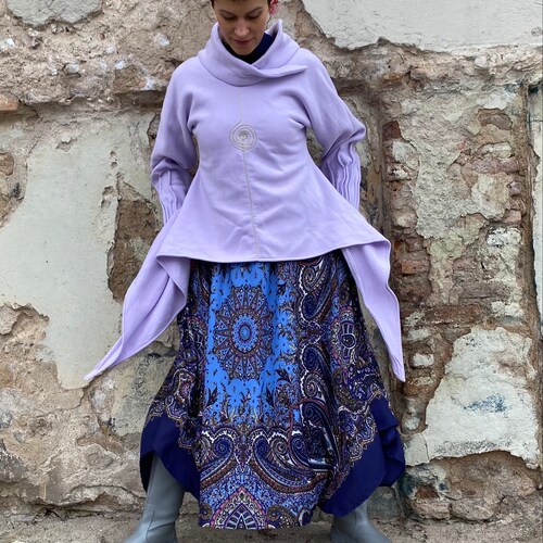 Jumper Yoga Different Colors and SizesTop Spiral for Relax Home and Outside shops ~ Cotton Women's Clothing ~ Handmade Women Jumper