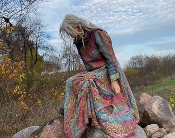 NEW 100% Unique Fairy Wool Dress / Women's Dresses / Tunic / Wool  Dress / Reversible  Dress / Oversize Dress / Autumn Winter /  Boho Dress
