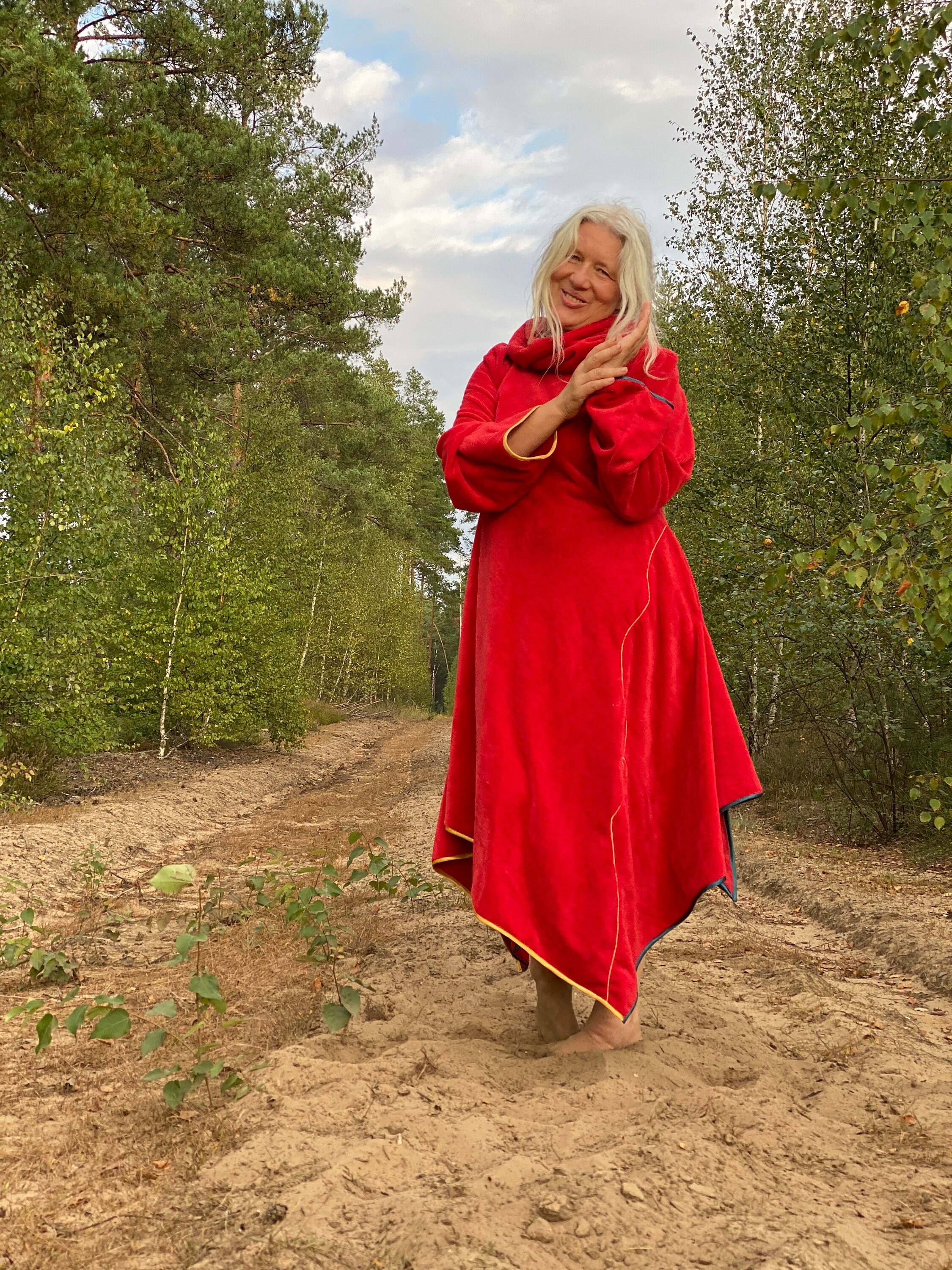 ＜6(ROKU)＞HOOD REVER GOWN COAT ワインレッド36 6（ロク）の「＜6(ROKU)＞HOOD REVER GOWN COAT/コート（その他