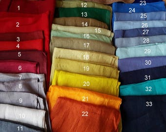 LINEN Type No1 samples of available colors