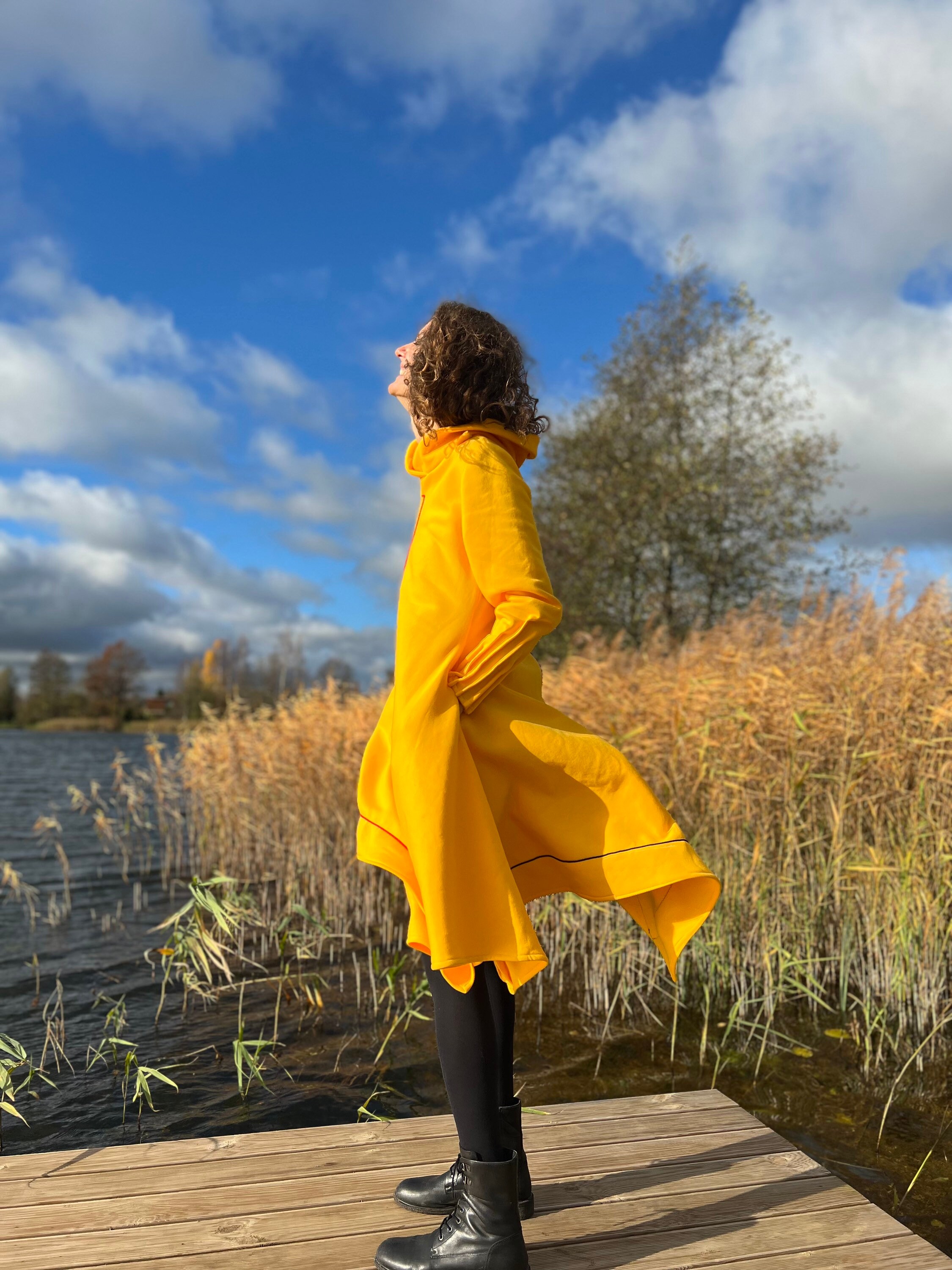 Yellow Comfy Cozy Tunic – Cotton Women display picture 1