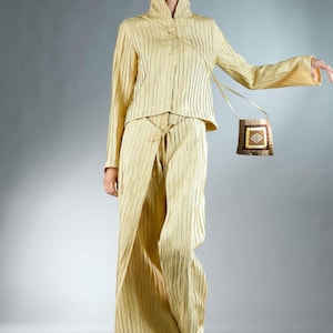 Linen Pants for Women / Palazzo Pants / Wide Leg Pants / Yellow Pants / Slacks for Women / Wide Leg Trousers for Women / Women Linen Pants