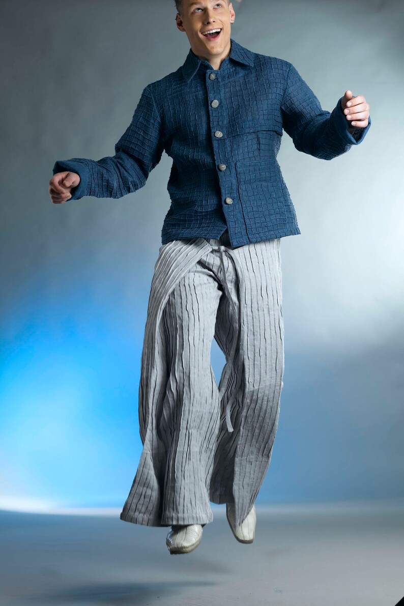 Unique Pants / Mens Jacket / Comfortable Mens Trousers /linen Etsy