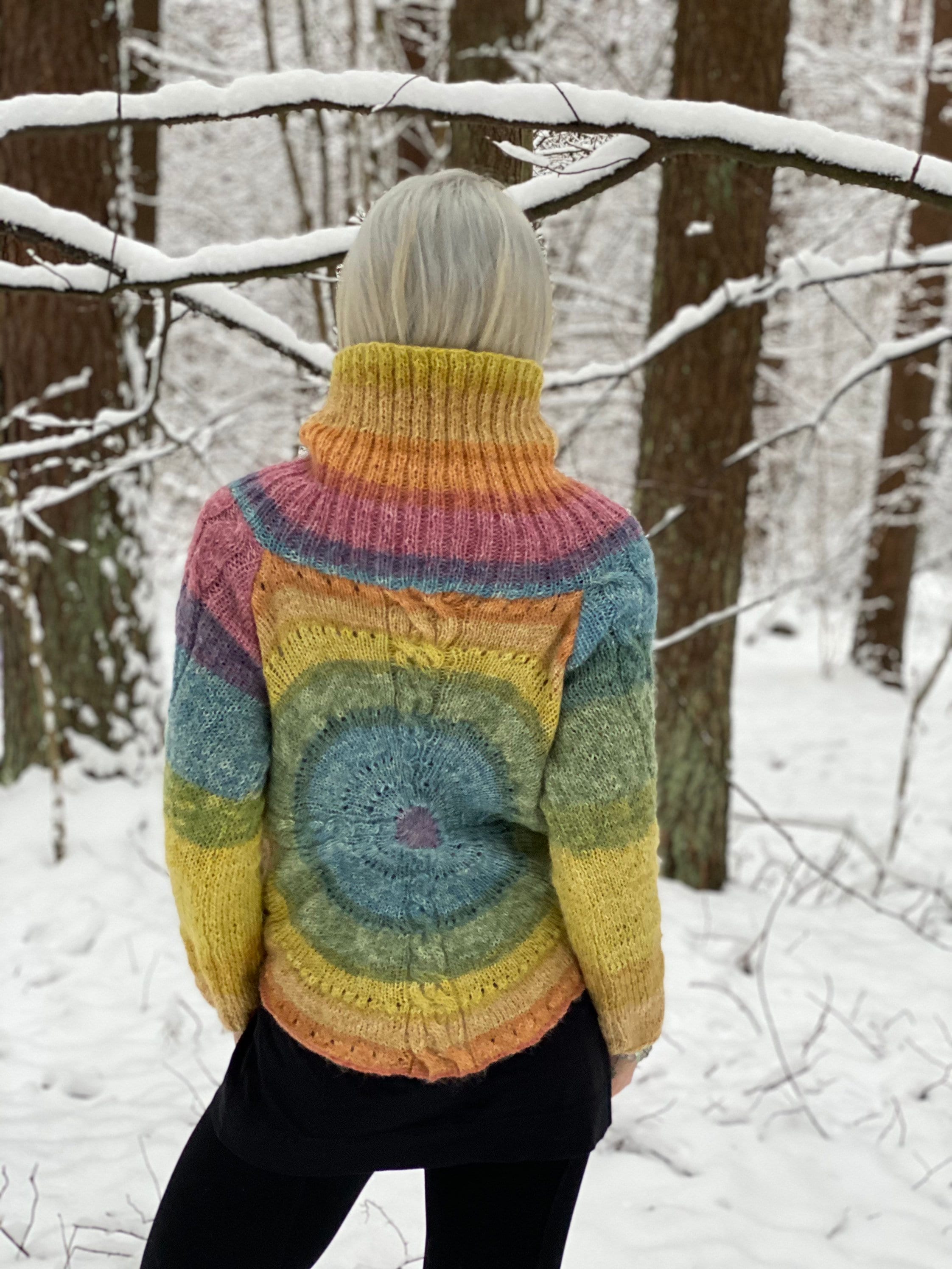 【vintage】MARTE カラフルニット Cathy multico sweater - Mohair sweater